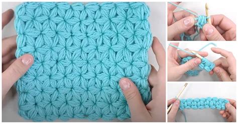 How To Crochet Puff Stitches Shaped Like Hearts Tutorial Video Atelier Yuwaciaojp