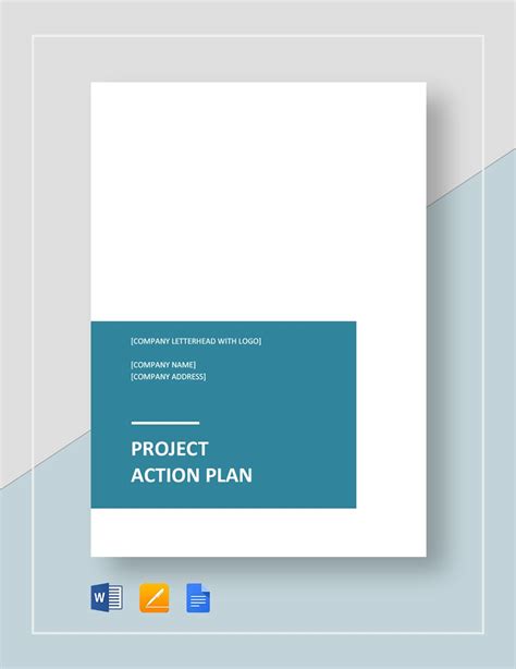 Sample Project Action Plan Template in Word, Pages, Google Docs ...