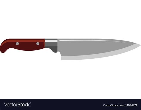 Kitchen knife Royalty Free Vector Image - VectorStock