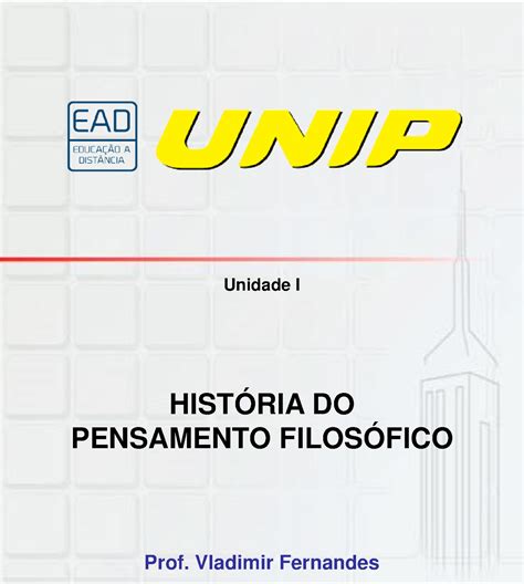 Slides de Aula Unidade I Unidade I HISTÓRIA DO PENSAMENTO