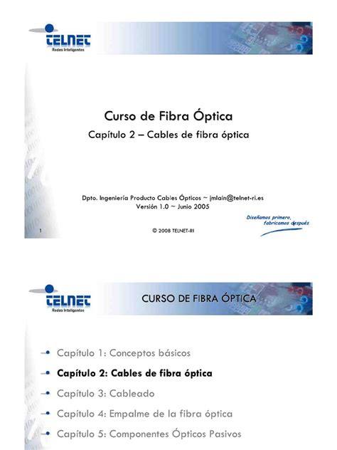 PDF Curso de Fibra Óptica Capítulo 2 Cables DOKUMEN TIPS