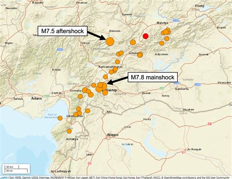 Turkey Earthquake Map