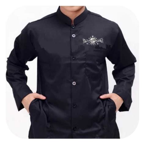 Jual Baju Koko Logo NU Kemeja Koko Bordir Logo Nahdlatul Ulama Shopee