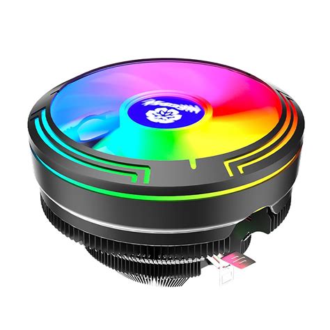 Rgb Cpu Cooler Tdp 95w Air Cooler 124mm Black Aluminum Fins Cpu Fan 12v 4pin Pwm Fan