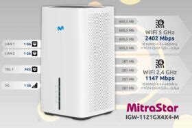 Router 5G De Movistar Internet Radio MitraStar IGW 1121GX4X4