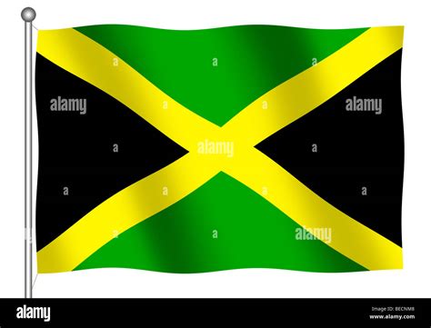 Jamaican Flag Cut Out Stock Images Pictures Alamy