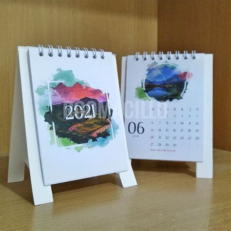 Jual Mini Kalender Meja Duduk Memo Note 2021 Souvenir Shopee