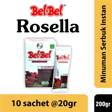 Jual Teh Instant Rosella BELBEL 200gr 10 Sachet Minuman Serbuk