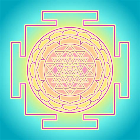 El Yantra Del Sri O La Forma De Chakras Del Sri Escolar M Stica Del