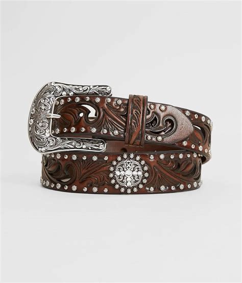 Ariat Leather Glitz Belt - Women's Belts in Brown | Buckle