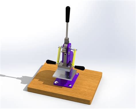 Projeto Prensa Manual Para Clich Arquivos Cad Solidworks Mercado