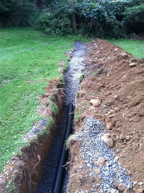 Creek Bed Dry Creek Patio Backyard Yard Drainage Wet Basement