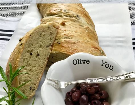 Mediterranean Black Olive And Rosemary Bread Whisk And Dine