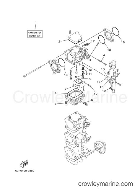 REPAIR KIT 2 2004 Outboard 90hp F90TLRC Crowley Marine