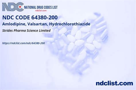 Ndc Amlodipine Valsartan Hydrochlorothiazide Tablet Film