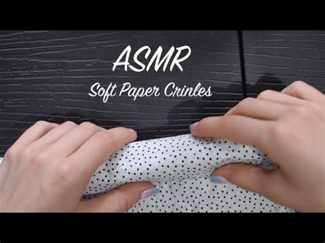 ASMR Soft Paper Crinkles Tissue Paper No Talking YouTube