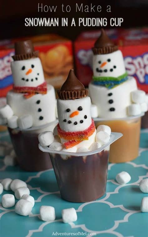 How To Make A Snowman In A Pudding Cup Adventures Of Mel