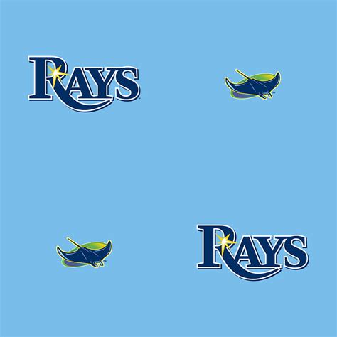 Tampa Bay Rays Logo Pattern Light Blue Officially Licensed Hd Phone Wallpaper Pxfuel