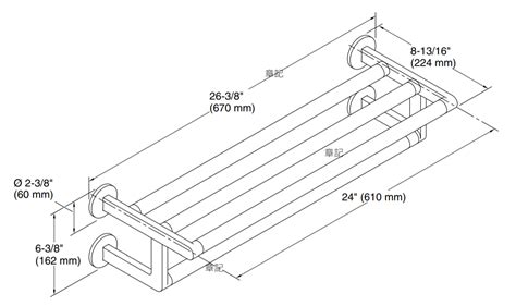 ★ 設計美學優惠 ★ Kohler Components 雙層毛巾架 K 78376t Cp Kohler章記衛廚 Cbk 衛浴廚具