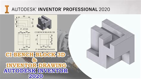 Autodesk Inventor Ci Bench Block D Inventor Drawing