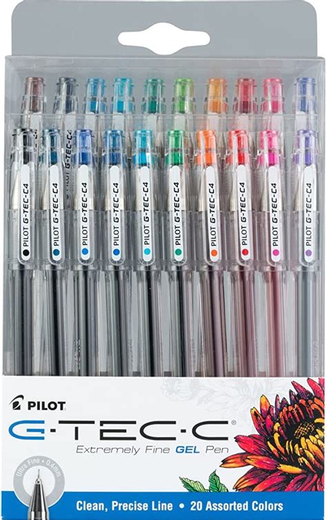 PILOT G Tec C Gel Ink Rolling Ball Pens Ultra Fine Point 0 4mm