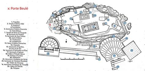 Plan Acropole d Athènes Acropole athenes Acropole Athènes