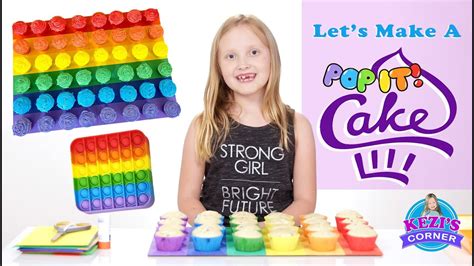 Let S Make A Colorful Pop It Cake With Cupcakes YouTube