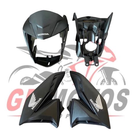 KIT CARENAGEM MOD HONDA CG TITAN160 2024 PRETO FOSCO Cynos Shopee