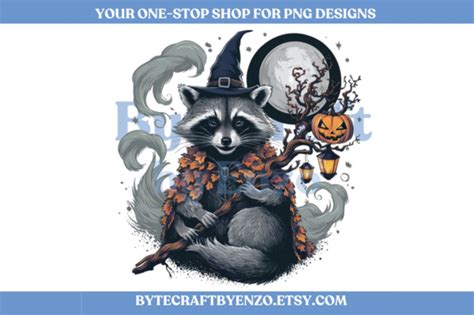 Feral Girl Raccoon Halloween Png Illustration Par ByteCraftbyEnzo