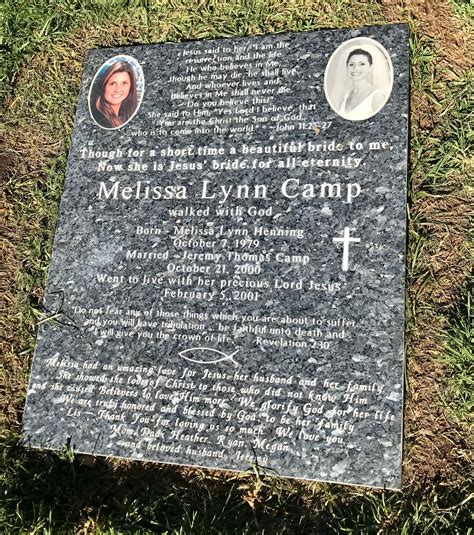 Melissa Lynn Henning Camp 1979 2001 Find A Grave Memorial