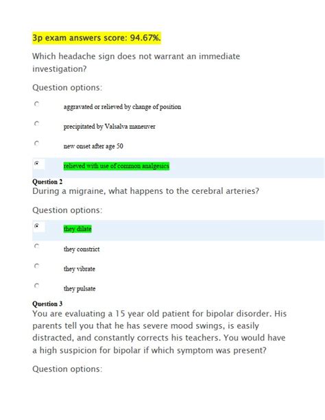 Nsg P Practice Exam With Answers