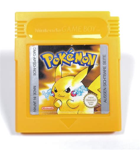 Pokémon Gelbe Edition Französisch Nintendo GameBoy neue Bat guter