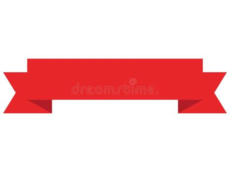 Banner De Cinta Roja Decorativa Ilustraci N Del Vector Ilustraci N De