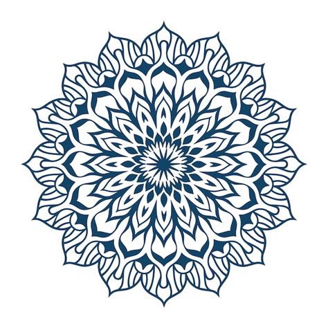 Traditional Mandala Silhouette Vector Design Premium AI Generated Vector