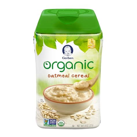 Gerber Organic Oatmeal Cereal 227g Gerber Guardian Singapore