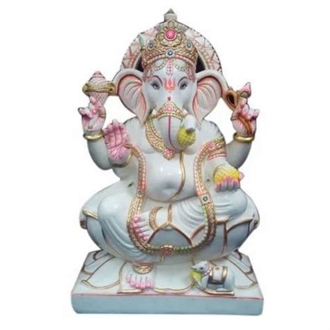 White Stone Ganesha Marble Statue Temple At Rs 38000 In Indore ID