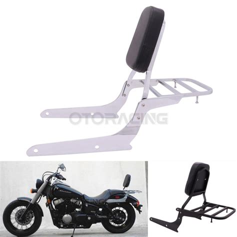 Motorcycle Backrest Sissy Bar With Rear Luggage Rack For Honda Shadow