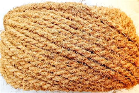 Coconut Fiber Rope Coir Natural Coconut Rope Handmade Fiber Etsy