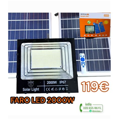 Faro Lampada Led W Doppio Pannello Solare Crepuscolare Timer Ip