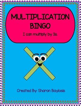 Multiplication Facts Bingo By 3s By Sharon Baylosis TPT