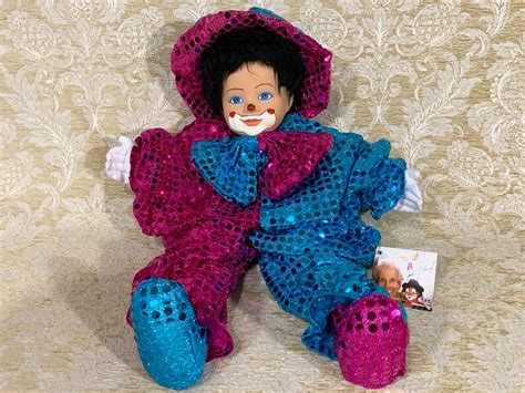 Circus Tati Clown Doll With Original Canister Handmade By Gerhard Dargel Design Of Germany Etsy