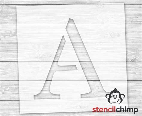 "Use this letter A Monogram stencil as an elegant home decor piece ...