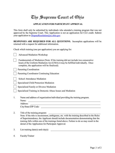 Supreme Court Application For Participant Approval Form Fill Out And