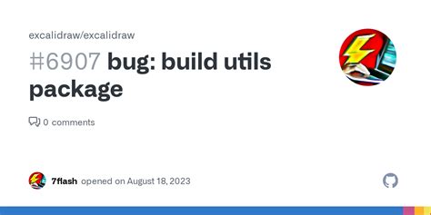 Bug Build Utils Package Issue 6907 Excalidraw Excalidraw GitHub