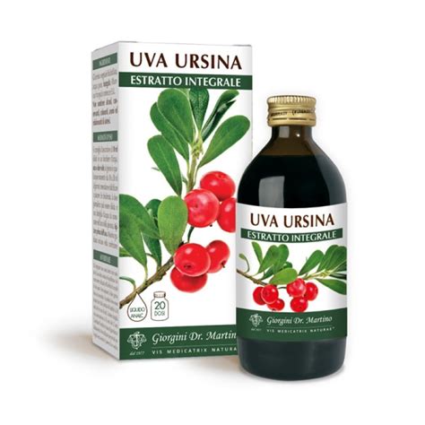 UVA URSINA ESTRATTO INTEGRALE 200 Ml Liquido Analcoolico Dr Giorgini