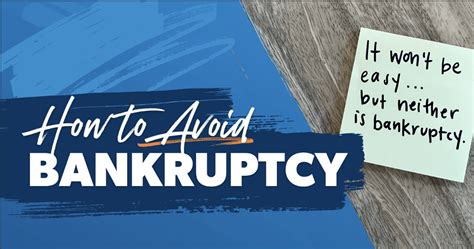 How Can You Avoid Bankruptcy