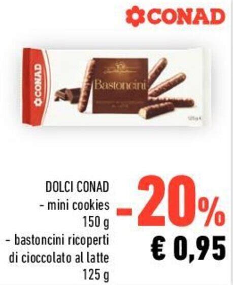 Conad Dolci Mini Cookies G Bastoncini Ricoperti Di Cioccolato Al