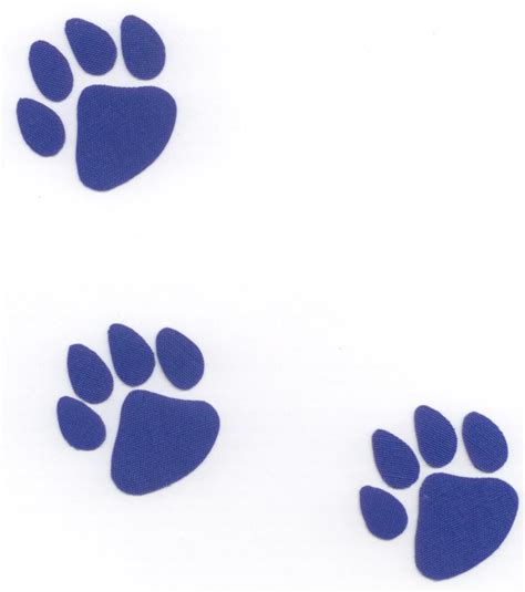 Blue Bulldog Paw Print - ClipArt Best