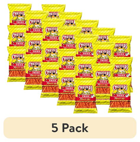 5 Pack Chester S Flamin Hot Fries 1 75 Oz Bags Pack Of 8