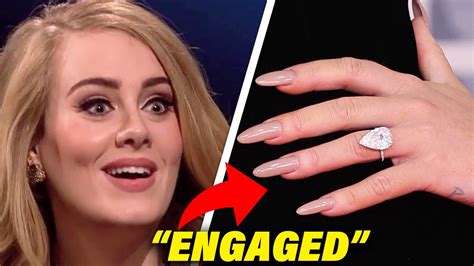 Adele is ENGAGED? See Her HUGE Diamond Ring! - YouTube